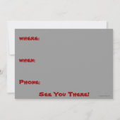 Vampire Kilroy Invitations Kaart (Achterkant)