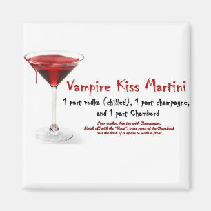 Vampire Kiss Martini Drink Recipe Magneet