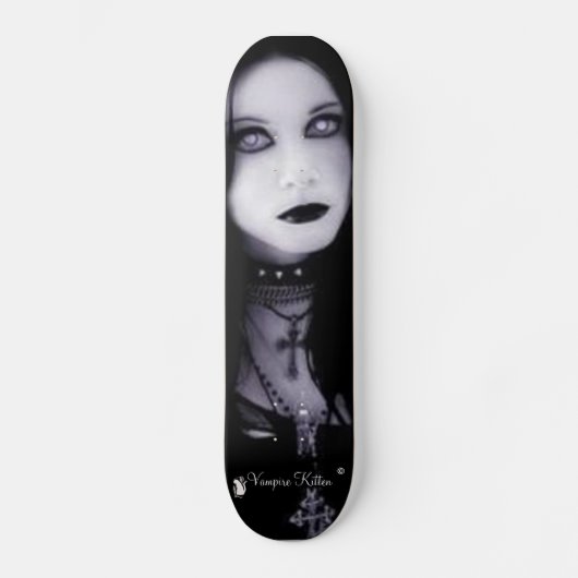 Vampire Kitten - Goth Meisje Skateboard (Voorkant)