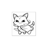 Vampire Kitty Cat Rubber Stamp Rubberstempel (Afrduk)