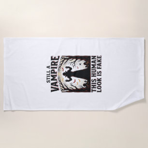 Vampire kostuum shirt grappig Halloween menselijke Strandlaken