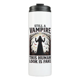 Vampire kostuum shirt grappig Halloween menselijke Thermosbeker
