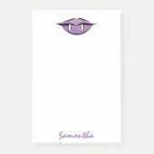 Vampire Lèvres Goth Purple Post-it® Notes (Devant)
