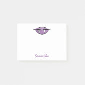 Vampire Lèvres Goth Purple Post-it® Notes (Devant)