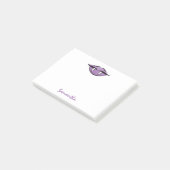 Vampire Lèvres Goth Purple Post-it® Notes (Incliné)