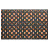vampire lippen monster getande wezen oranje stof (Yard (91,4 cm))