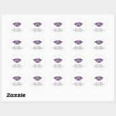 Vampire Lips Gothic Birthday Sticker (Vel)