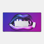 Vampire Lips Horror Art - Macabre Whimsigoth Fangs (Clavier et souris)