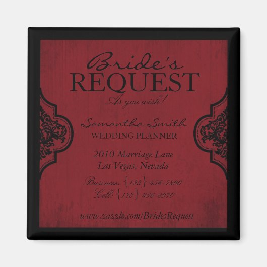 Vampire Mariée Magnet d'affaires (Devant)