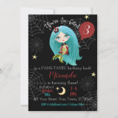 Vampire Mermaid Halloween Invitation d'anniversair (Devant)