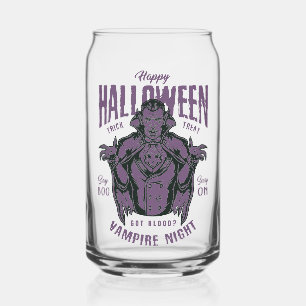 Vampire Night Halloween Glass – Paarse gotiek Blikvorm Glas