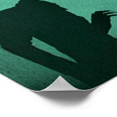 Vampire Nosferatu Groene Horror Thriller Poster (Hoek)