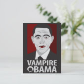 Vampire Obama Briefkaart (Staand voorkant)