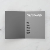 Vampire partijuitnodigingen Aangepaste halloween K (Binnen)