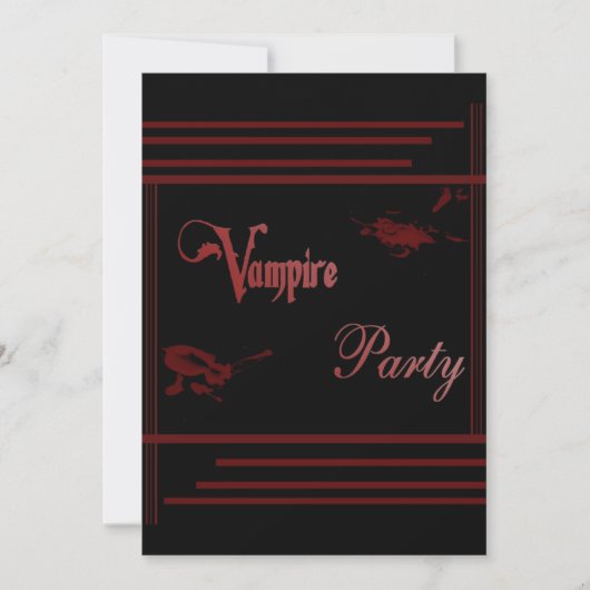 Vampire Party Kaart (Voorkant)