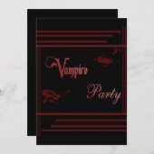 Vampire Party Kaart (Voorkant / Achterkant)