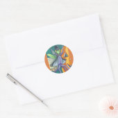 VAMPIRE PRAYING MANTIS BUG STICKERS SHEET Round (Envelop)