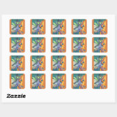 VAMPIRE PRAYING MANTIS BUG STICKERS SHEET Square (Vel)