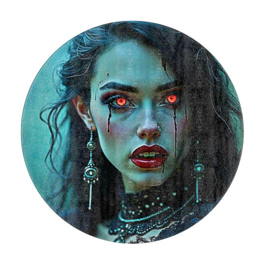 Vampire Queen: Dark Allure Art Snijplank (Voorkant)