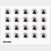 Vampire Queen Halloween-feest Ronde Sticker (Vel)