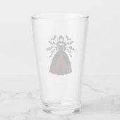 Vampire Queen Halloween Glas (Achterkant)