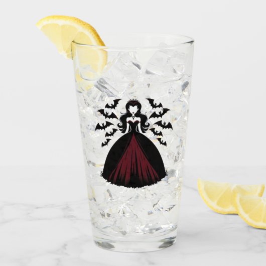 Vampire Queen Halloween Glas (Voorkant ijs)
