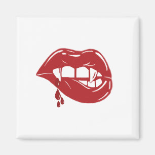 Vampire Red Lips Drift Bloed Magneet
