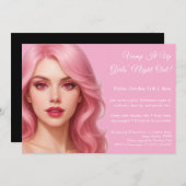 Vampire rose | Invitation d'Halloween pour les fil (Devant / Derrière)