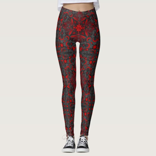 Vampire Rose Leggings (Voorkant)