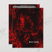 Vampire Rozen Gothic bruiloft Kaart (Voorkant / Achterkant)