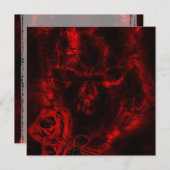 Vampire Rozen Gothic bruiloft Kaart (Voorkant / Achterkant)