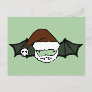 Vampire Santa Bat Briefkaart