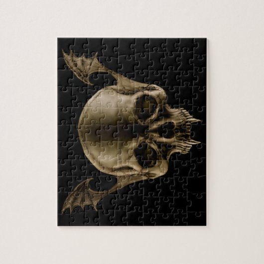 Vampire schedel legpuzzel (Verticaal)