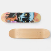 Vampire schedel skateboard (Horizontaal)