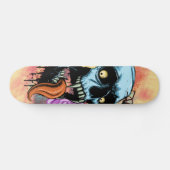 Vampire schedel skateboard (Horizontaal)