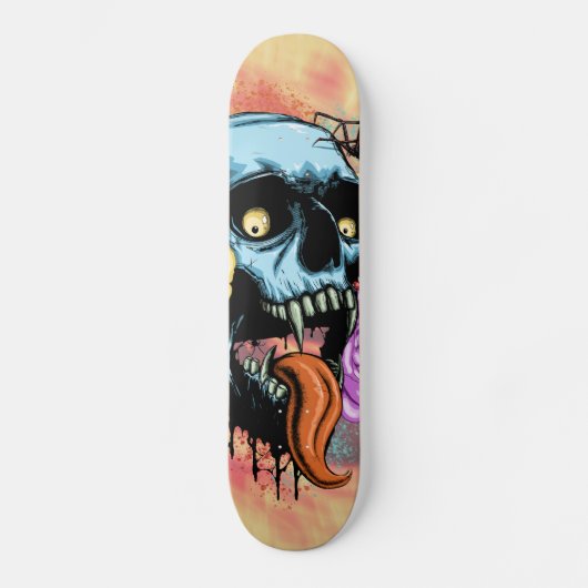 Vampire schedel skateboard (Voorkant)
