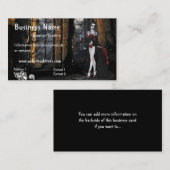 Vampire se tenant dans le carte de visite de (Devant / Derrière)