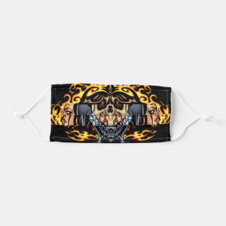 Vampire Skull Design van Al Rio Stoffen Mondmasker