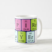 Vampire Slayer table périodique phrase mug (Devant droit)