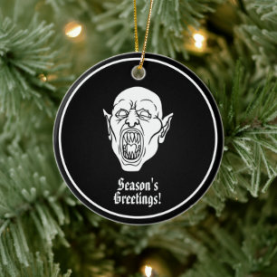 Vampire Spooky Dracula Keramisch Ornament