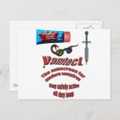 Vampire Sunscreen Briefkaart (Voorkant / Achterkant)