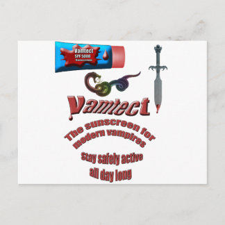 Vampire Sunscreen Briefkaart
