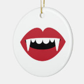 Vampire Teeth Keramisch Ornament (Links)