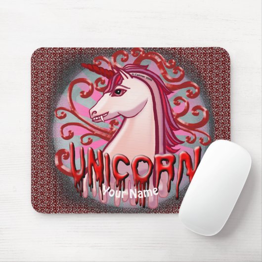 Vampire Unicorn mousepad Muismat (Met muis)