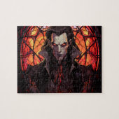 Vampire Vitrail Halloween puzzle (Horizontal)
