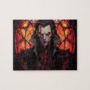 Vampire Vitrail Halloween puzzle