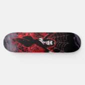 Vampire Woman Spider web gothic Skateboard (Horizontaal)