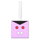 Vampire Wooden Cube Halloween Ornament (Voorkant)