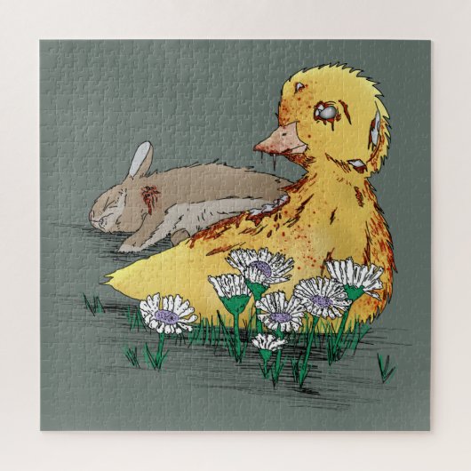 Vampire-Zombie Paasbeugen Legpuzzel (Verticaal)