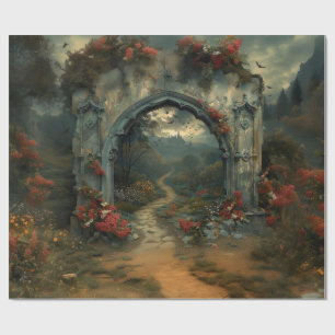 Vampirecore Dracula's Castle Halloween   Gotisch Cadeaupapier